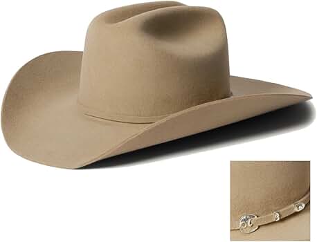 Amazon | Stetson メンズ 4X Corral Buffalo フェルトカウボーイハット Amazon | Stetson メンズ 4X Corral Buffalo フェルトカウボーイハット